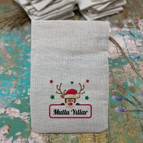 Baskılı Kese 0538 - Yeni Yıl, Yılbaşı Hediyelik Kese